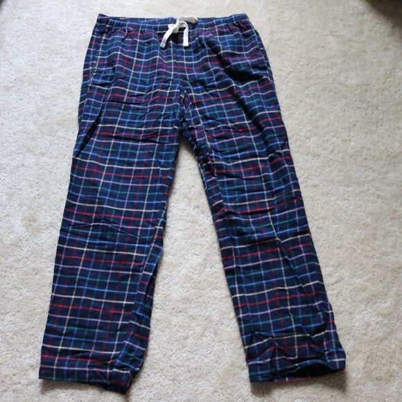 GAP Checkered Pajama Pants - Navy and Red - Picture 1 of 5